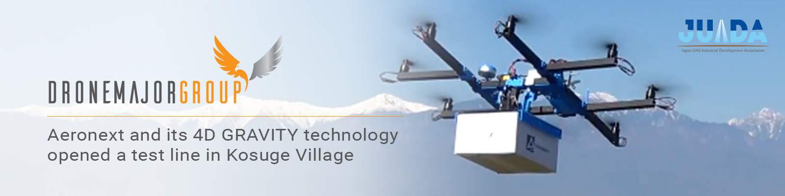 Aeronext and its 4D GRAVITY technology opened a test line in Kosuge Village