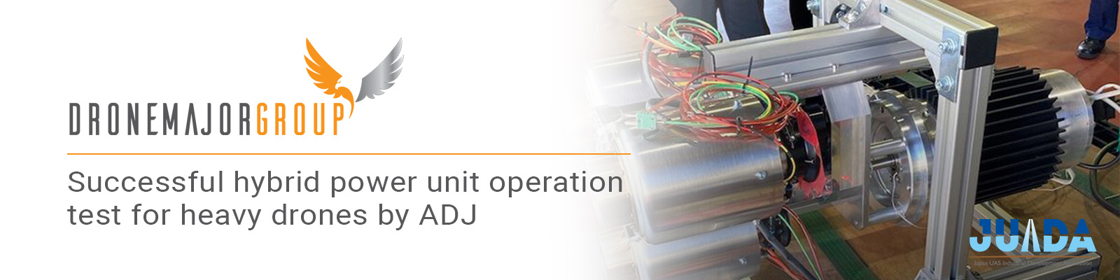 Successful hybrid power unit operation test for heavy drones by ADJ