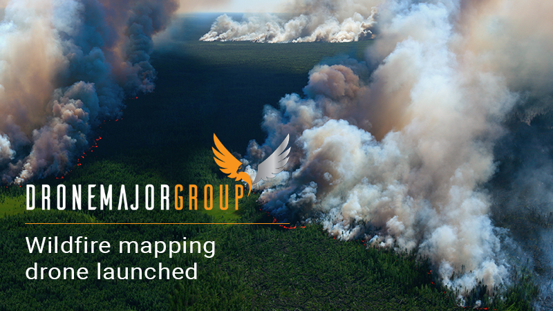 Wildfire mapping drone launched