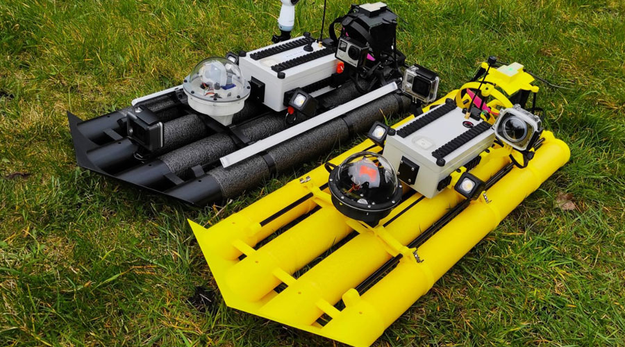 TWO UNMANNED AQUATIC INSPECTION DRONES